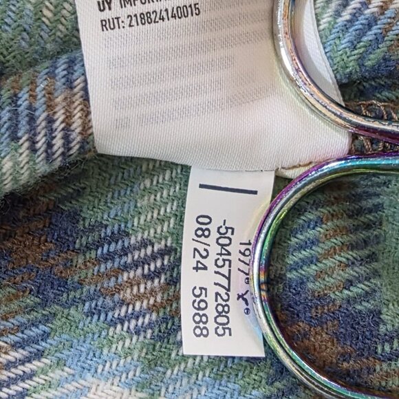 American Eagle Shacket Womens XL Plaid Fleece LS Wool Blend Pockets Buttons Boho - Picture 13 of 16